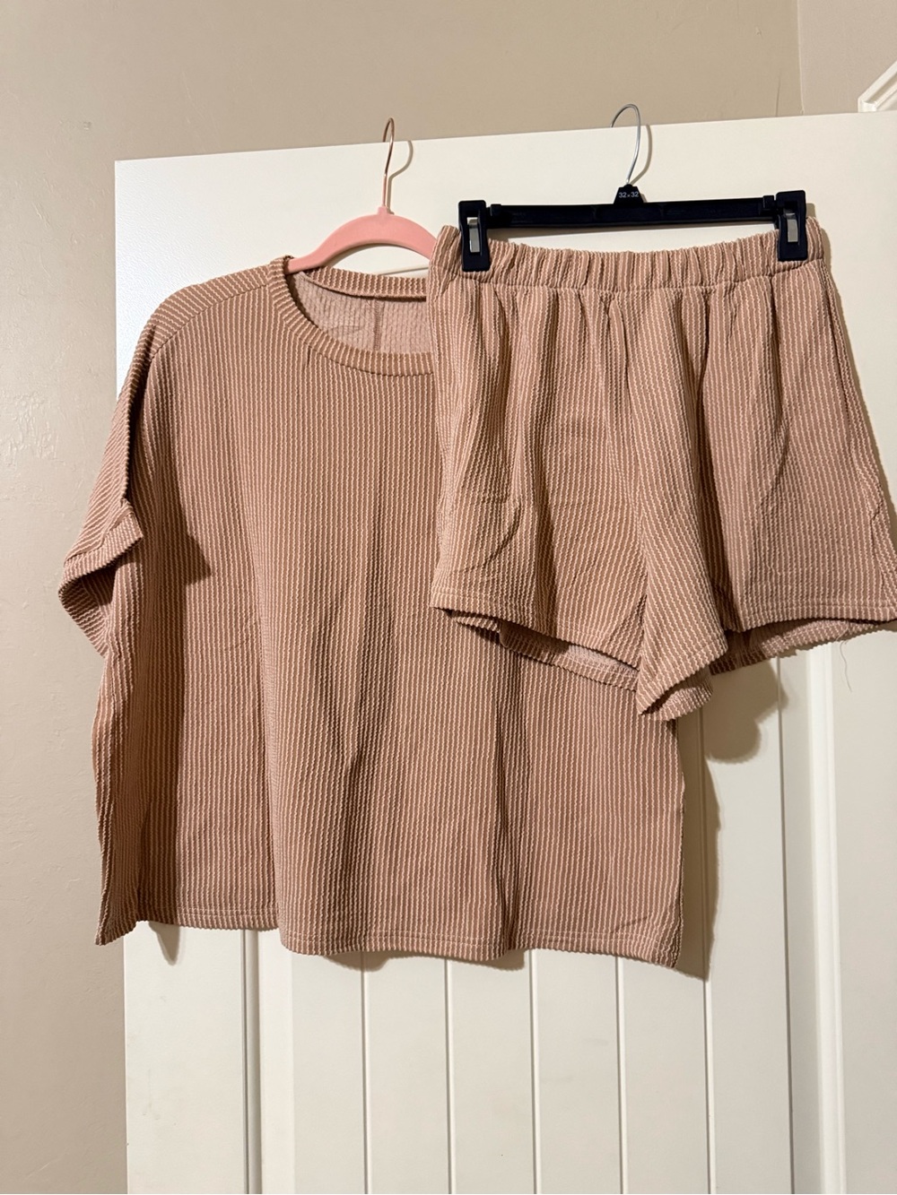 Waffle-Knit Lounge Shorts - Dusty Rose. NWOT